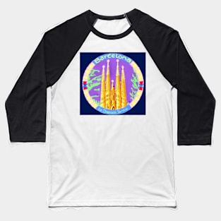 La Sagrada Familia. Barcelona Baseball T-Shirt